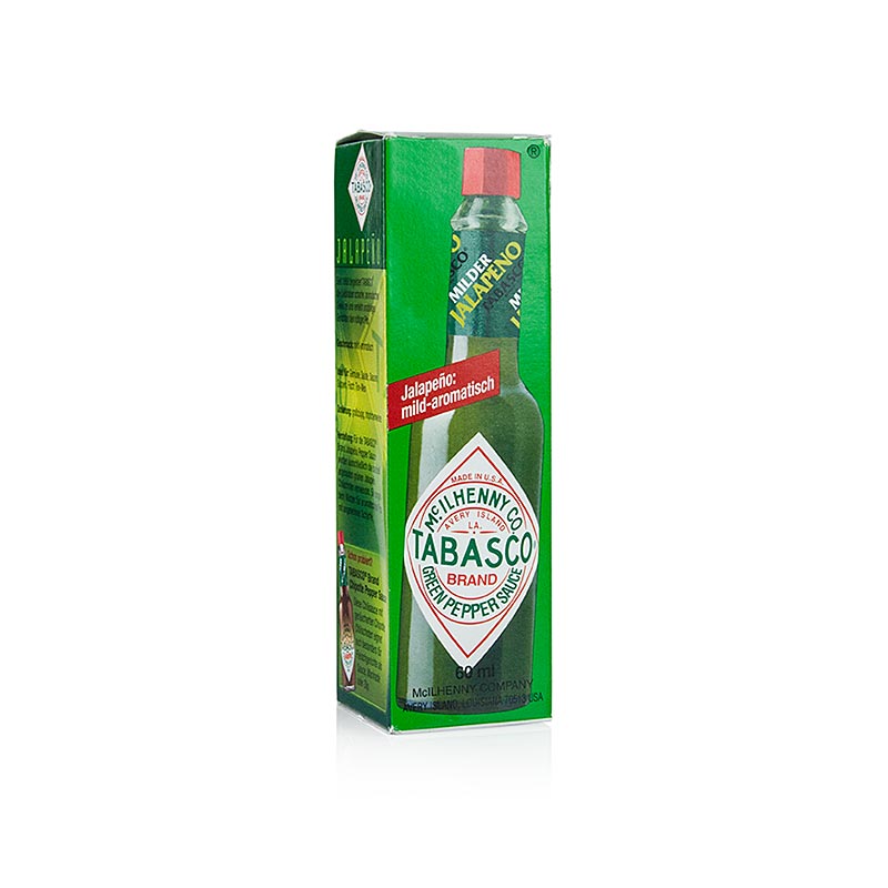 Tabasco, vert, doux, jalapeno, McIlhenny - 60 ml - Bouteille Tabasco, vert, doux, jalapeno, McIlhenny - 60 ml - Bouteille