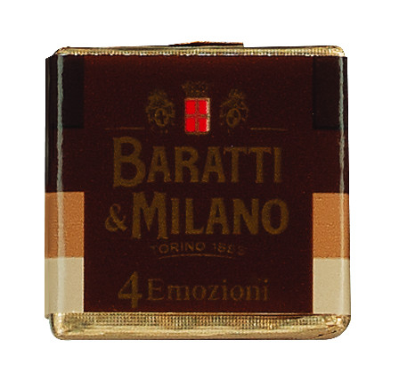Cremino 4 emozioni di gusto, hazelnut layered chocolates, 4 layers, Baratti e Milano - 500g - bag