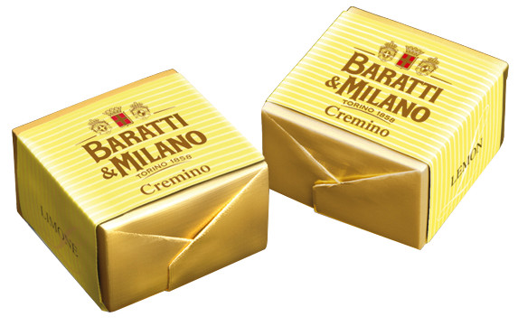 Cremino al limone, Haselnuss-Schichtpralinen mit Zitrone, Baratti e Milano - 500 g - Beutel Cremino al limone, Haselnuss-Schichtpralinen mit Zitrone, Baratti e Milano - 500 g - Beutel