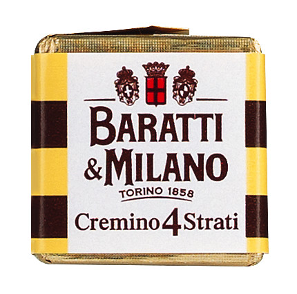 Cremino 4 lag, lagdelt hasselnøddepraliner, Baratti og Milano - 500 g - taske