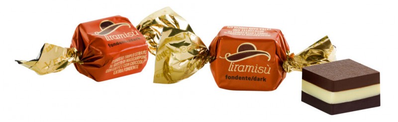 Dark Tiramisu, Schichtpraline Zartbitter Kaffee-u.Mascarponecreme, Venchi - 1.000 g - kg Dark Tiramisu, Schichtpraline Zartbitter Kaffee-u.Mascarponecreme, Venchi - 1.000 g - kg