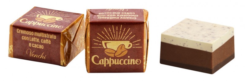 Cappuccino, Schichtpraline mit Cappuccino, Venchi - 1.000 g - kg