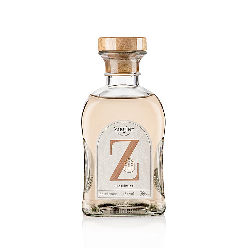 Ziegler hazelnootbrandewijn-eau-de-vie 43% vol. 0,5 l - 500ml - fles