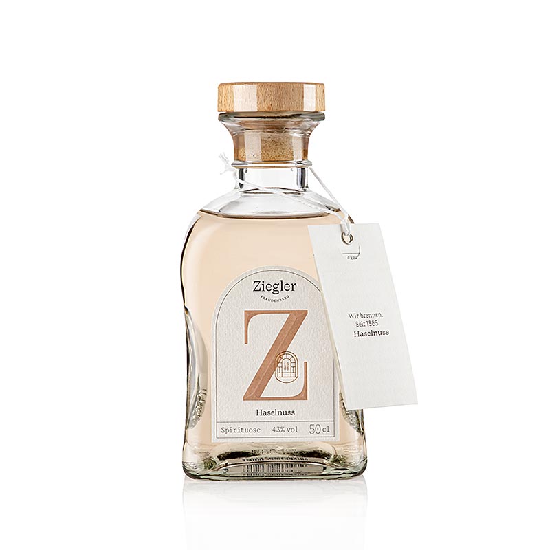 Eau-de-vie de noisette Ziegler 43% vol 0,5 l - 500ml - bouteille