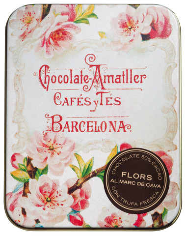 Zartbitter mit Marc de Cava, Display, Flors al Marc de Cava, Display, Amatller - 10 x 72 g - Display Zartbitter mit Marc de Cava, Display, Flors al Marc de Cava, Display, Amatller - 10 x 72 g - Display