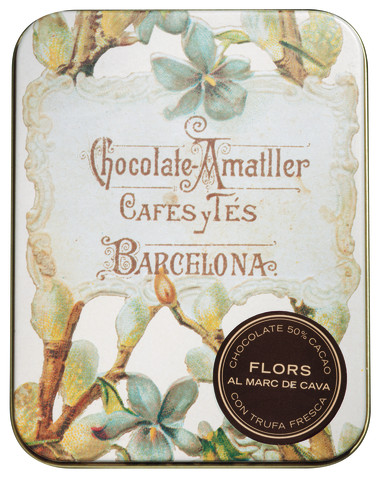 Zartbitter mit Marc de Cava, Display, Flors al Marc de Cava, Display, Amatller - 10 x 72 g - Display Zartbitter mit Marc de Cava, Display, Flors al Marc de Cava, Display, Amatller - 10 x 72 g - Display