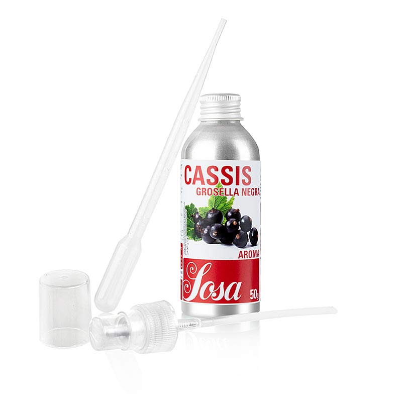La saveur de cassis, liquide, Sosa - 50 g - Bouteille La saveur de cassis, liquide, Sosa - 50 g - Bouteille