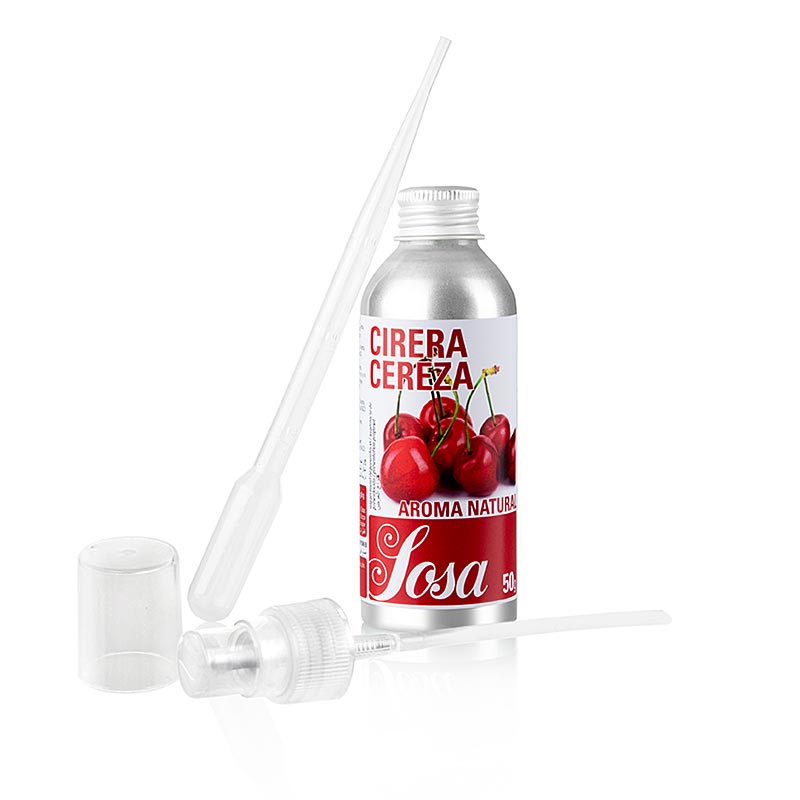 Naturlig aroma kirsebær, flydende - 50 g - Aluflasche
