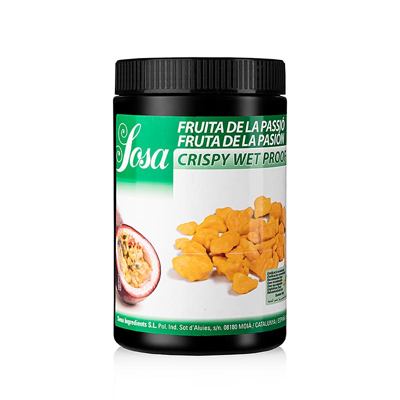 Sosa Crispy - Passionsfrucht, Wetproof, mit Kakaobutter ummantelt (38878) - 400 g - Pe-dose