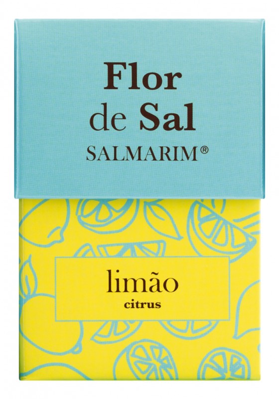 Flor de Sal Limao, Flor de Sal mit Kapern und Zitrone, Sal Marim - 100 g - Stück Flor de Sal Limao, Flor de Sal mit Kapern und Zitrone, Sal Marim - 100 g - Stück