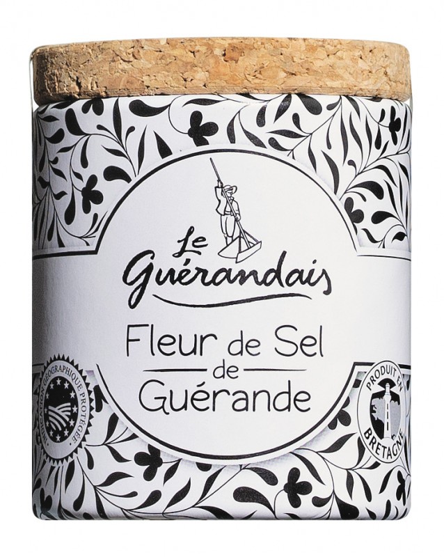 Fleur de Sel de Guerande IGP, Fleur de Sel aus der Bretagne, Dose, Le Guerandais - 65 g - Dose Fleur de Sel de Guerande IGP, Fleur de Sel aus der Bretagne, Dose, Le Guerandais - 65 g - Dose