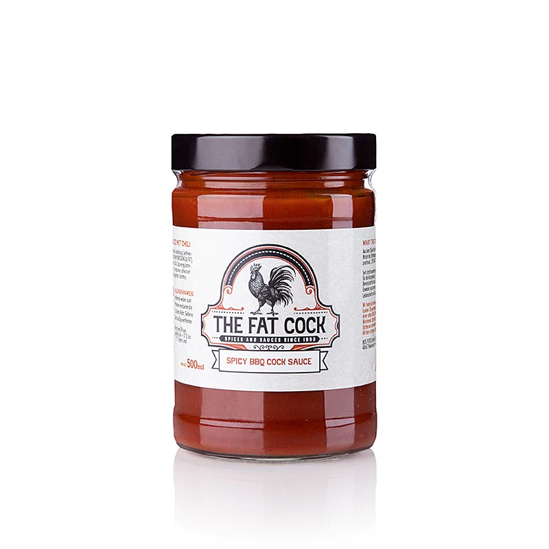The Fat Cock - Spicy BBQ Cock Sauce - 500 ml - Flasche