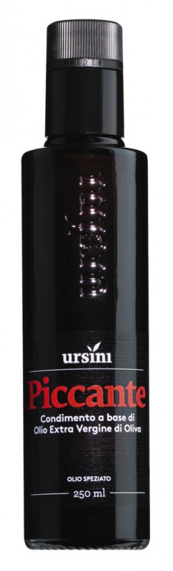 Olio Piccante, olivenolie med Peperoncino, varm, Ursini - 250 ml - flaske