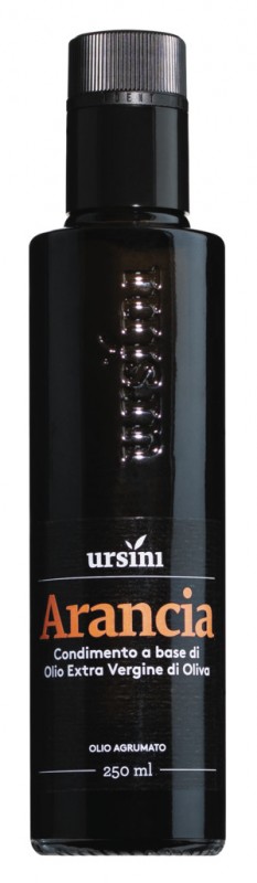 Olio Arancia, olivenolie med appelsiner, Ursini - 250 ml - Flaske