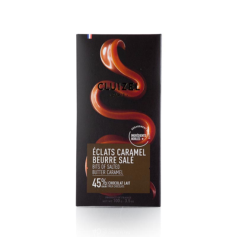 Chocolate bar Caramel Beurre Sale 45% milk, 100g, Michel Cluizel (12371) - 100 g - 