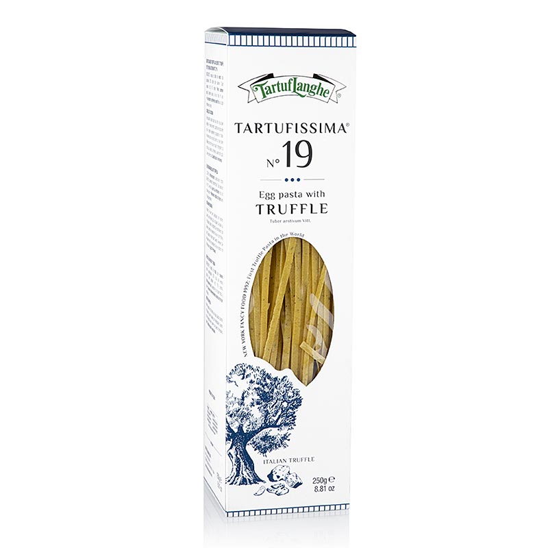 Truffle pasta, tagliatelle, with 7% summer truffle, No.19, Tartuflanghe - 250 g - pack