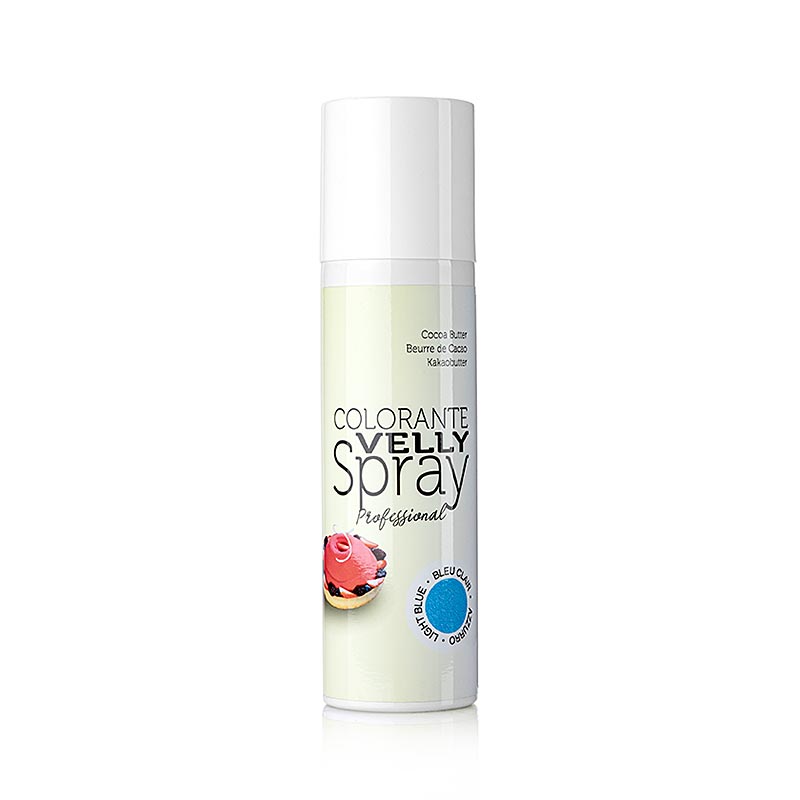 Cocoa Butter Spray, Velvet / Velvet Effect, Light Blue, Velly - 250 ml - Spray can