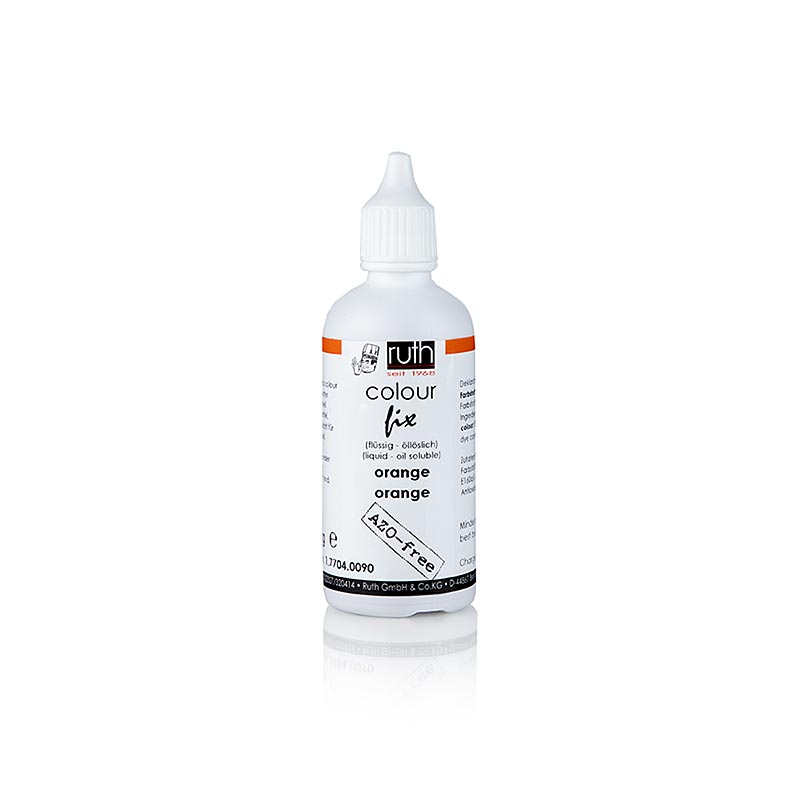 Colorant Alimentaire Orange Liquide Liposoluble Ruth (7704) - 90g - PE peut