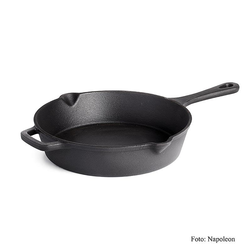 Napoleon barbecue-accessoires - koekenpan, gietijzer, 24 cm - 1 stuk - karton