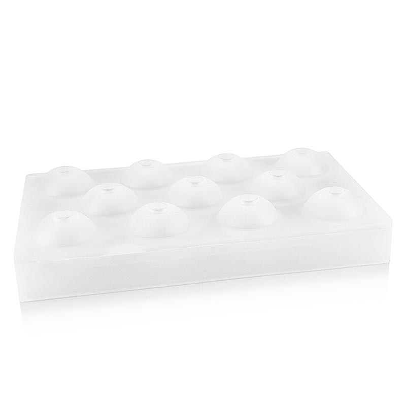 Silicone mat 17.5x30cm, 11 spheres/balls, 45mmx48ml, Pavoni (AF002) - 1 pc - loose