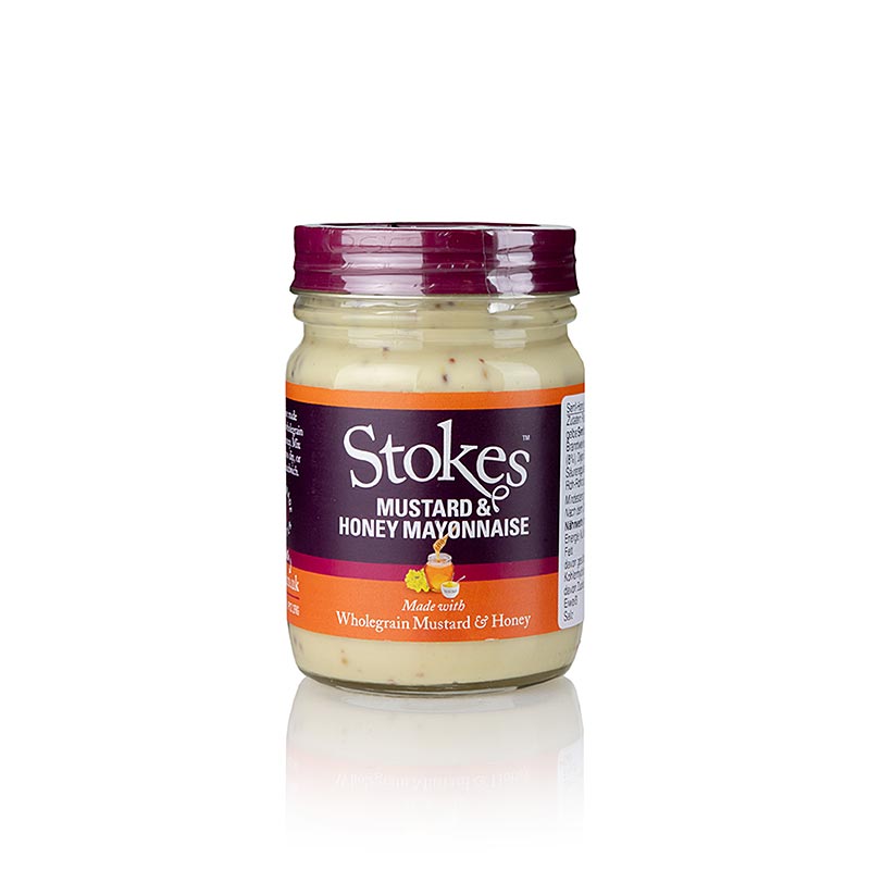 Stokes Real Mayonnaise Mustard & Honey - 217 ml - Glas Stokes Real Mayonnaise Mustard & Honey - 217 ml - Glas