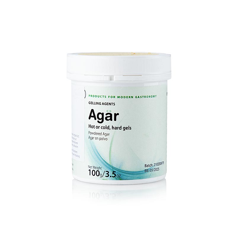 TÖUFOOD AGÄR, Agar Agar Geliermittel - 100 g - Pe-dose