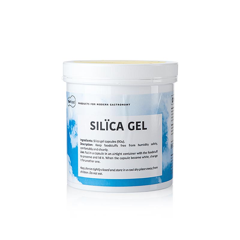TÖUFOOD SILICAGEL, silicate, desiccant - 270g, 90x3g - PE can