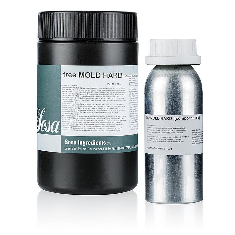 Freemold Hard, zum Herstellen von harten/starren Silikonformen - 1,1 kg, 2 tlg. - Pe-dose