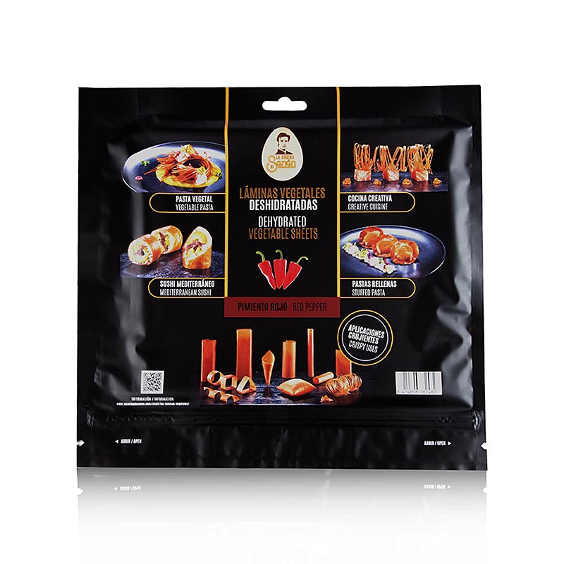 Poivrons en papier comestibles vegetariens, La Cocina de Senen - 220g, 10 feuilles - sac Poivrons en papier comestibles vegetariens, La Cocina de Senen - 220g, 10 feuilles - sac