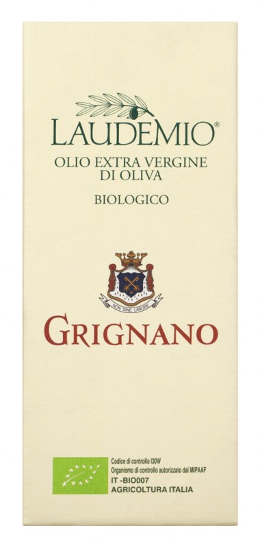 Extra vergine olijfolie Laudemio biologico, extra vergine olijfolie Laudemio, biologisch, Fattoria di Grignano - 500 ml - fles