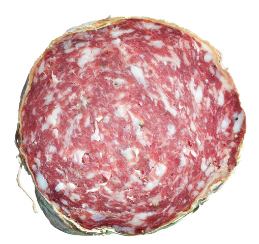 Salame Zia, Aufschnitt-Salami mit Pfeffer und Knoblauch, Bonfatti - ca. 2,5 kg - Stück Salame Zia, Aufschnitt-Salami mit Pfeffer und Knoblauch, Bonfatti - ca. 2,5 kg - Stück