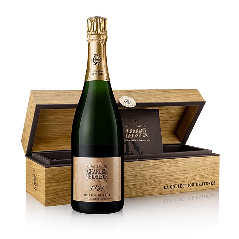 Champagne Charles Heidsieck 1981 Collectie Crayeres, 12% vol. - 750ml - Fles