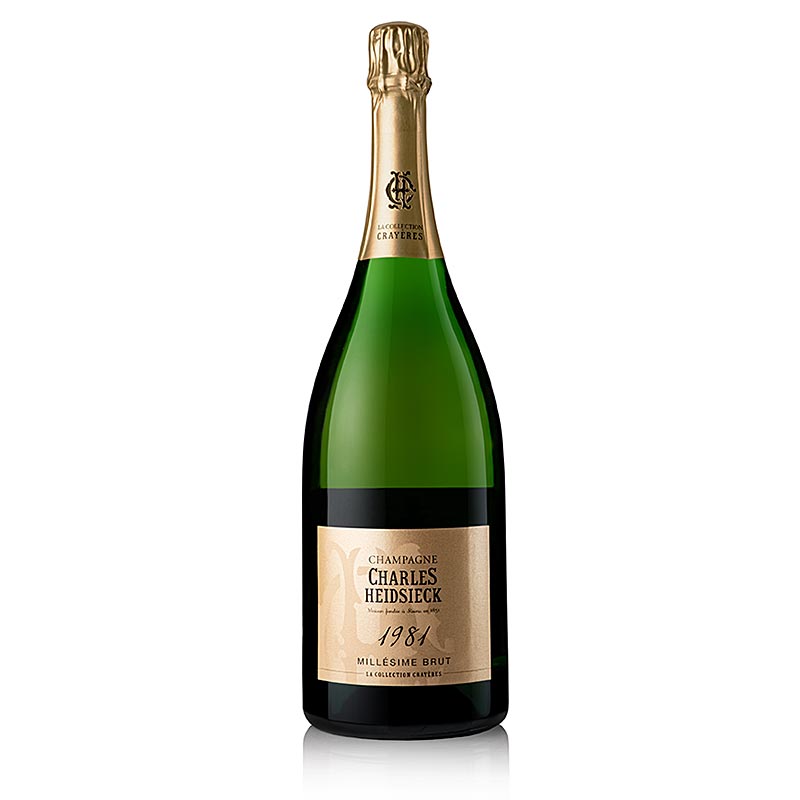 Champagne Charles Heidsieck 1981 Collection Crayeres, 12% ABV, Magnum - 1,5 l - Flaske