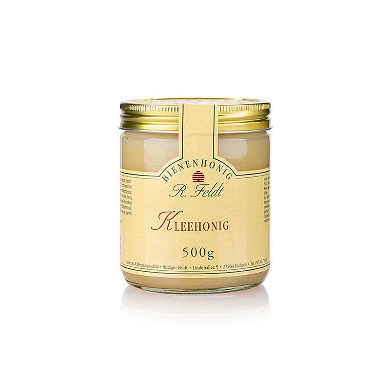 Klee-Honig, Neuseeland, weiß, streichzart, lieblich-mild, feines Zimtaroma - 500 g - Glas