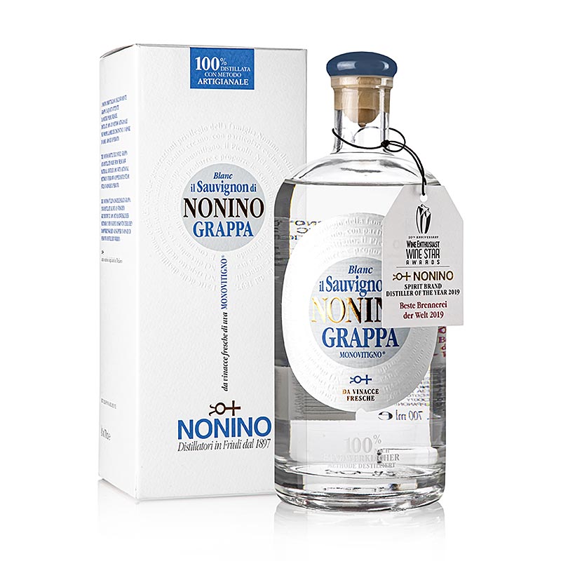 Nonino Grappa Monovitigno Il Sauvignon Blanc avec GP, 41% vol. - 700ml - Bouteille