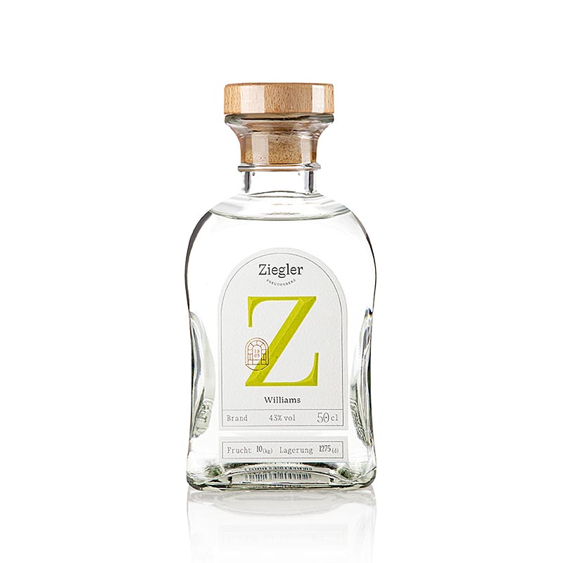 Williamsbirnenbrand - Edelbrand, 43% vol., Ziegler - 500 ml - Flasche