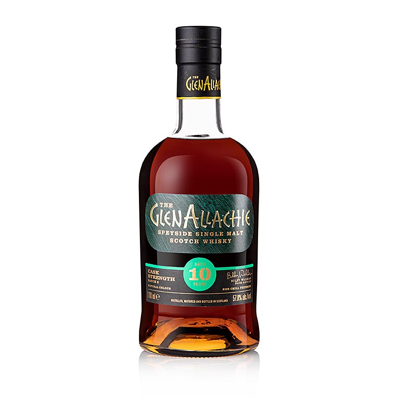Single Malt Whisky Glenallachie, 10 Jahre, Cask Strength, 56,8% vol., Speyside - 700 ml - Flasche Single Malt Whisky Glenallachie, 10 Jahre, Cask Strength, 56,8% vol., Speyside - 700 ml - Flasche