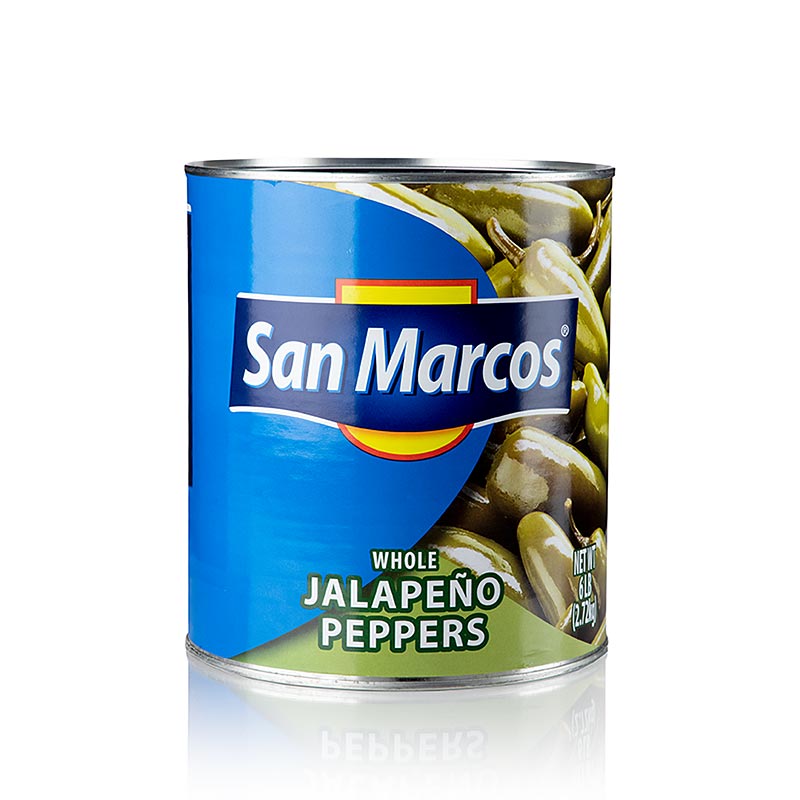 Chilipepers - jalapenos, heel - 2,72 kg - deel