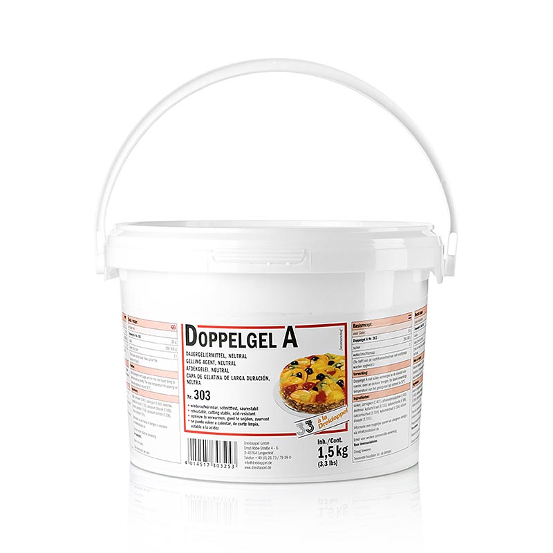 Cake icing double gel, three double, No.303 - 1.5kg - Pe can