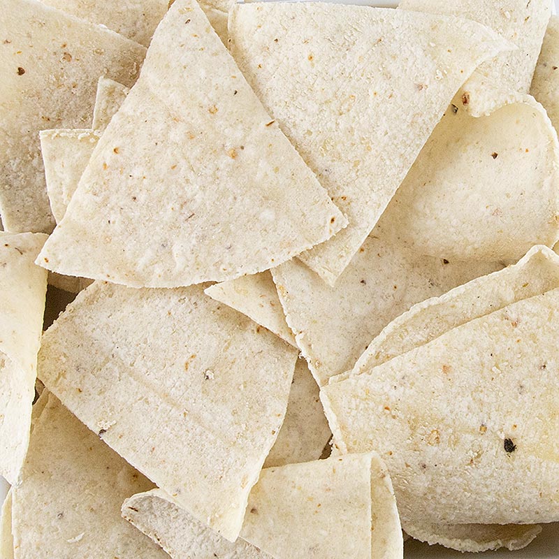 Croustilles de tortilla pré-coupées, non cuites, Blanco Nino - 3 kg - Papier carton