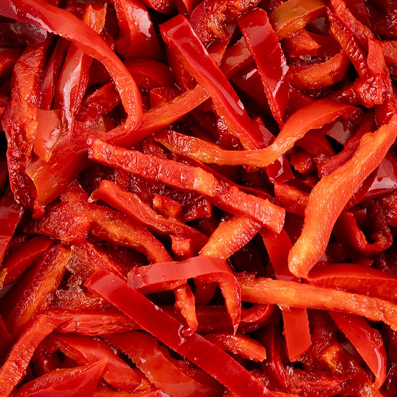 Paprika, rot, geschnitten, BIO - 10 kg - Sack