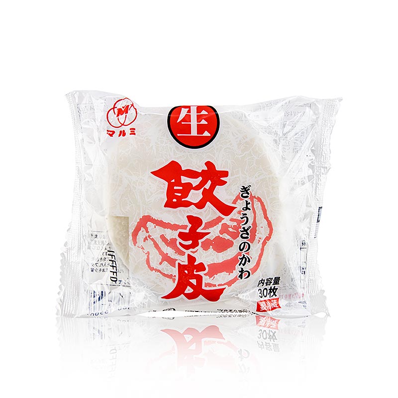 Pate a gyoza, feuilles de nouilles rondes, Ø 8cm, Marumi, 140g, 30  feuilles, sac