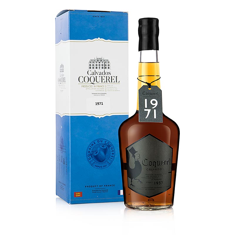 Domaine du Coquerel Calvados 1971, 40% vol., Frankreich - 700 ml - Flasche Domaine du Coquerel Calvados 1971, 40% vol., Frankreich - 700 ml - Flasche