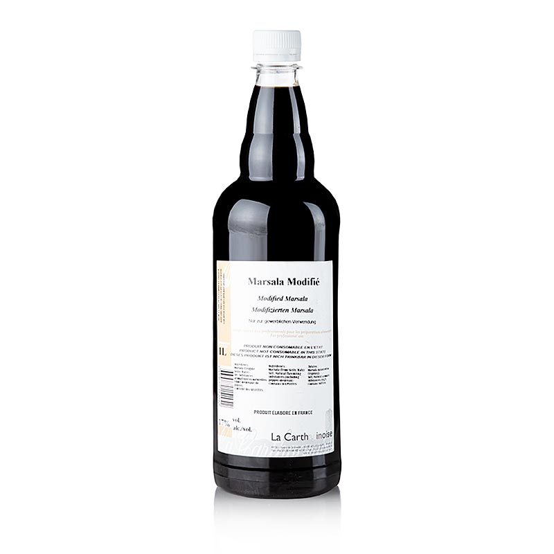 Marsala - modificeret med salt peber, 17% vol., La Carthaginoise - 1 l - Pe-flaske