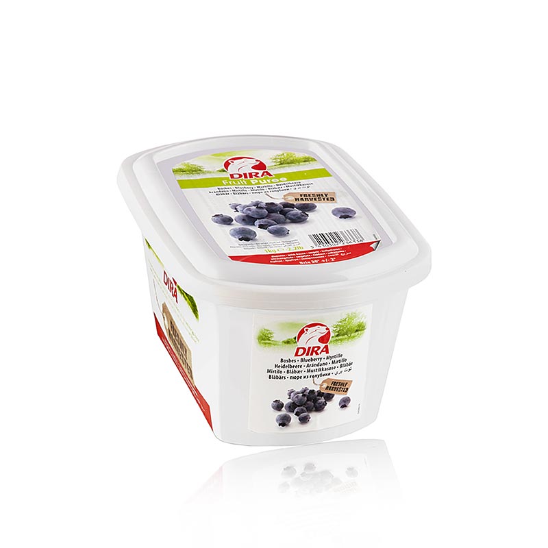 Dira bilberry (blueberry) puree, with sugar - 1 kg - PE shell
