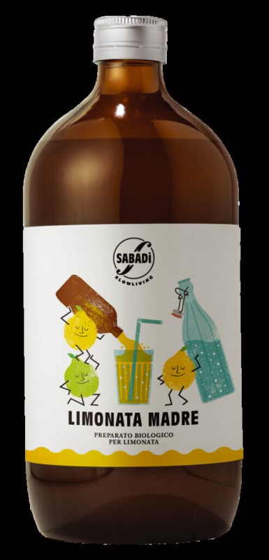 Limonata Madre, Bio, Zitronensaftzubereitung, Sabadì - 1 l - Flasche