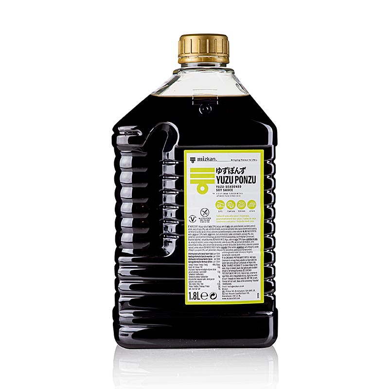 Ponzu, soy sauce with yuzu fruit juice, mizkan - 1.8L - pe bottle