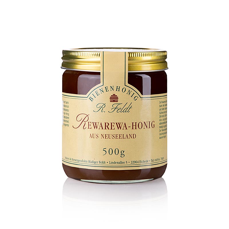 Rewarewa Honey, New Zealand, Feldt - 500g - Glass