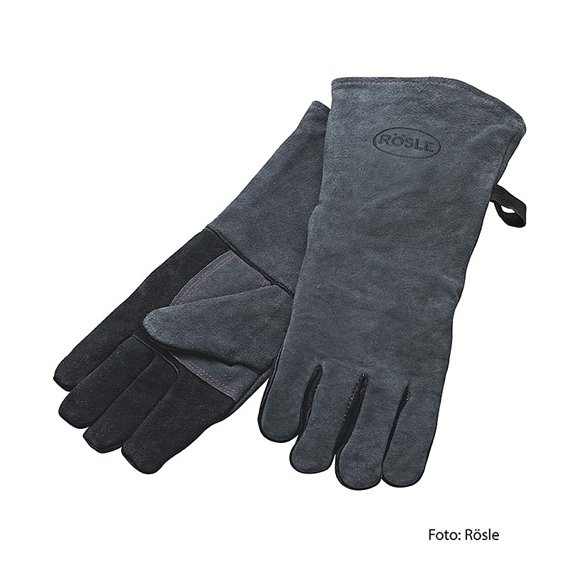 Rösle BBQ grilling gloves, leather, pair (25031) - 1 pc - foil