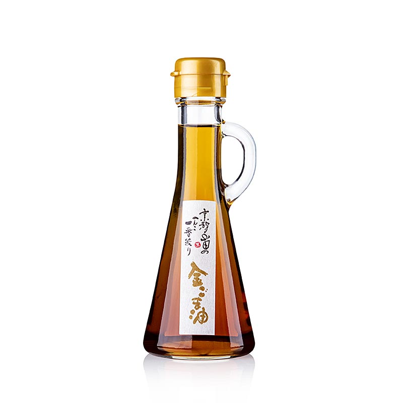 Gylden sesamolie af gylden sesam, ristet, Yamada - 113 ml - Flaske